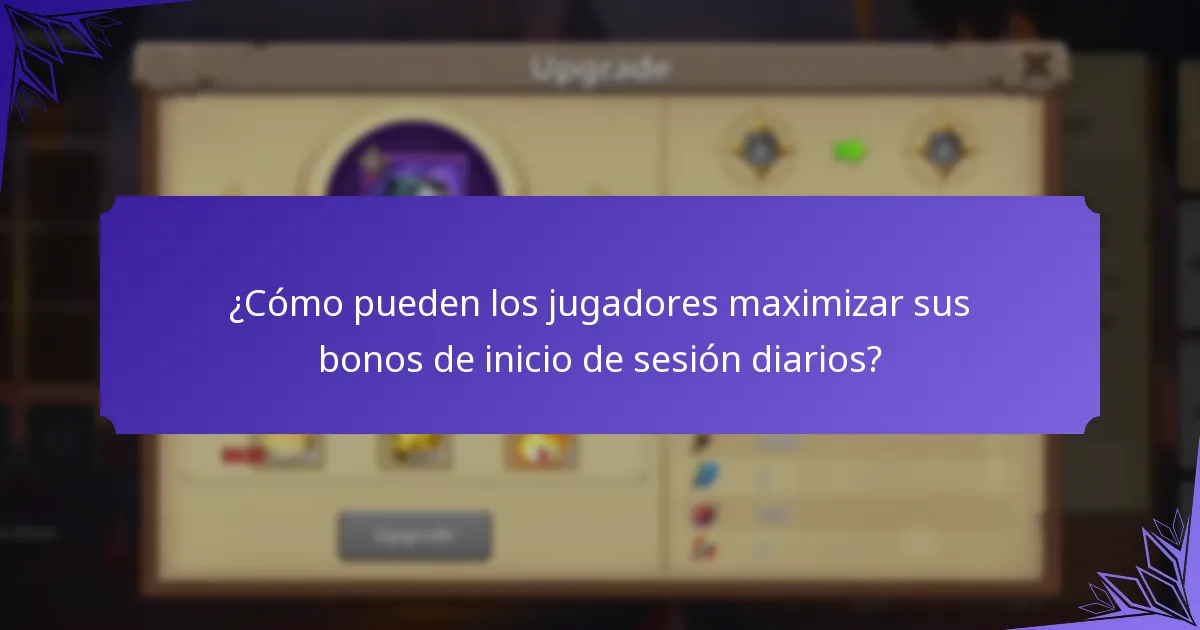 ¿Qué recompensas pueden ganar los jugadores con los bonos de inicio de sesión diarios?