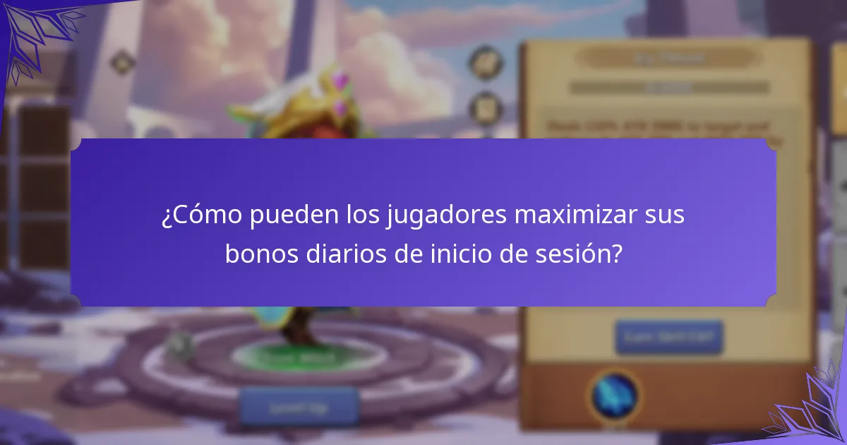 ¿Cómo pueden los jugadores participar en eventos de inicio de sesión diarios?
